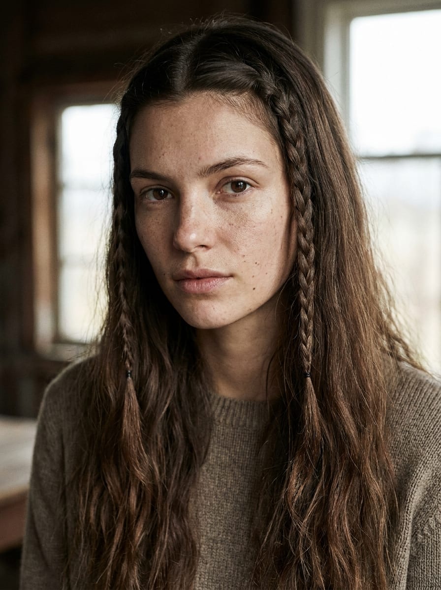 Zwei kleine Front Braids - Einfache Flechtfrisur